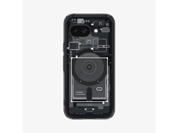 Spigen Ultra Hybrid Zero One (MagFit), Omslag, Google, Pixel 9a, 16 cm (6.3"), Svart