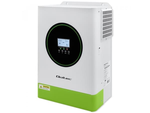 Qoltec Hybrid Off-Grid Solar Inverter 6200W | 120A | 48V | MPPT | BMS | Sinus | Wi-Fi-vaihtoehto | Tehokerroin 1.0 | Power Factor 1.0