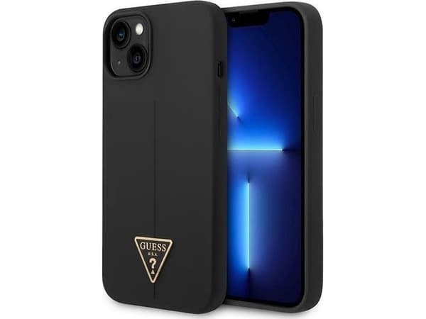 Guess Etui Guess GUHCP14SSLTGK Apple iPhone 14 czarny/black hardcase Silicone Triangle