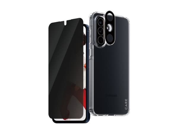 CARE by PanzerGlass Urban Combat - 3-i-1 integritetsskyddspaket - baksidesskydd för mobiltelefon - 100 % återvunnet termoplastpolyuretan (TPU), 100 %