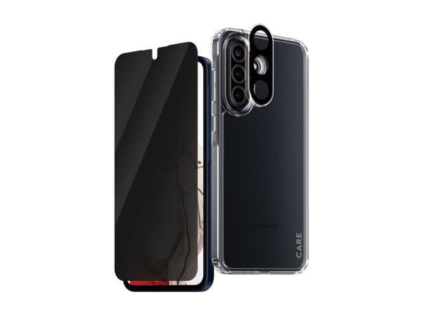 CARE by PanzerGlass Urban Combat - 3 in 1 yksityisyydensuojakotelo - matkapuhelimen takakuori - 100 % kierrätetty termoplastinen polyuretaani (TPU),