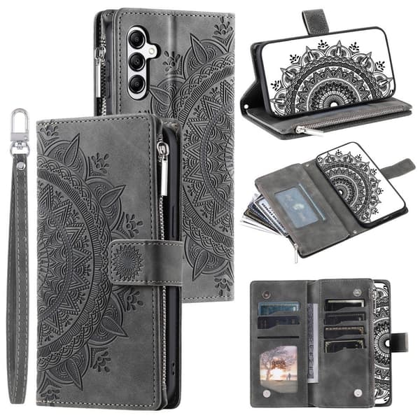 Til Samsung Galaxy A26 / A16 tegnebogscover Cover Shell Mandala Blomstermønster