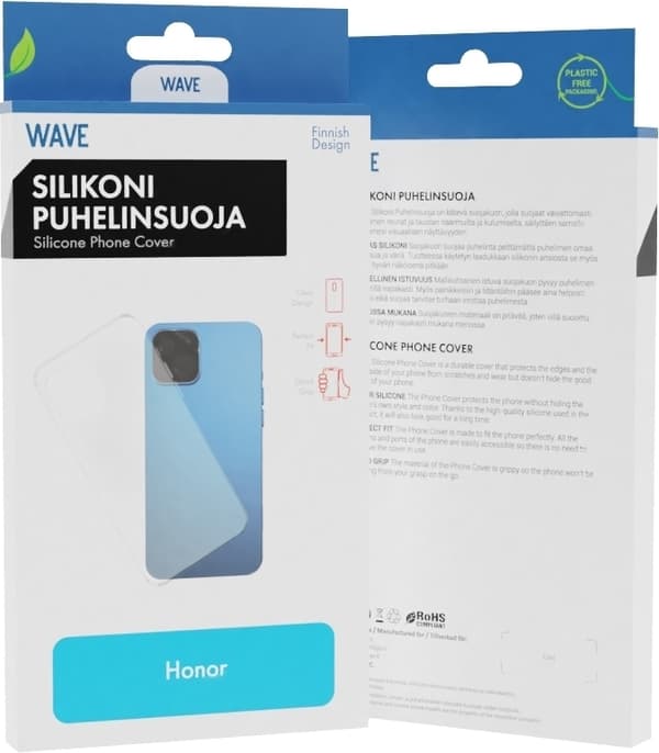 Wave silikonbeskyttelse, Honor Magic5 Lite, gjennomsiktig