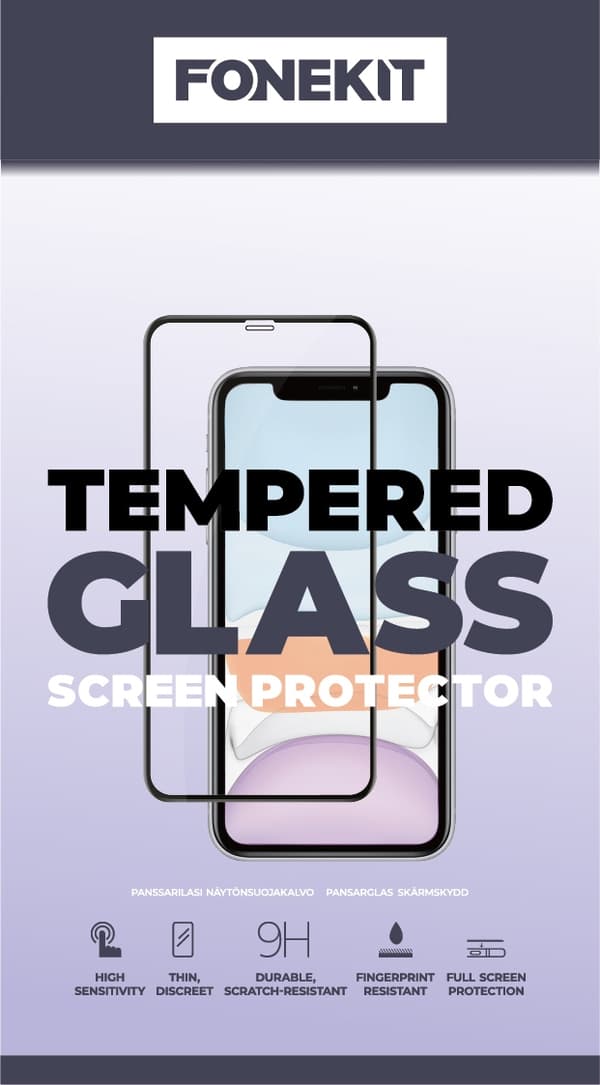 FoneKit Heldekkende panserglass, Samsung Galaxy A34 5G