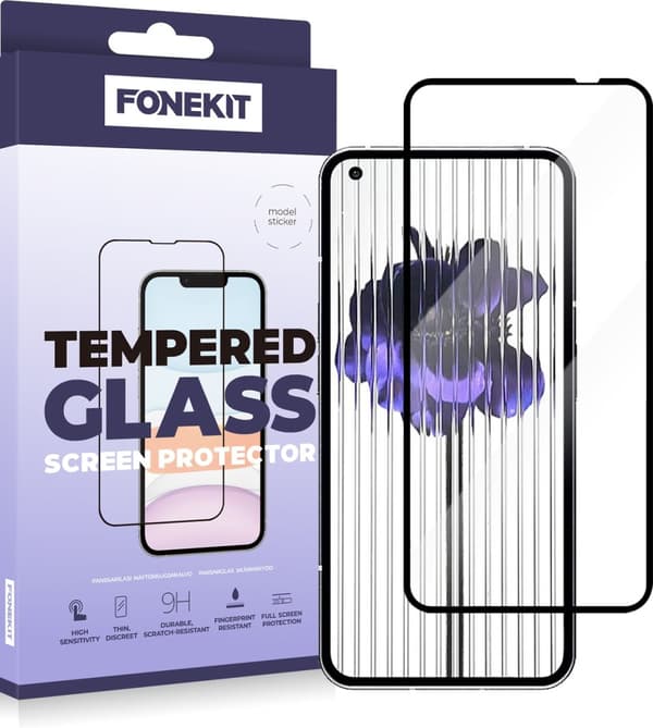 FoneKit Fuldt dækkende panserglas, ingen telefon (1)