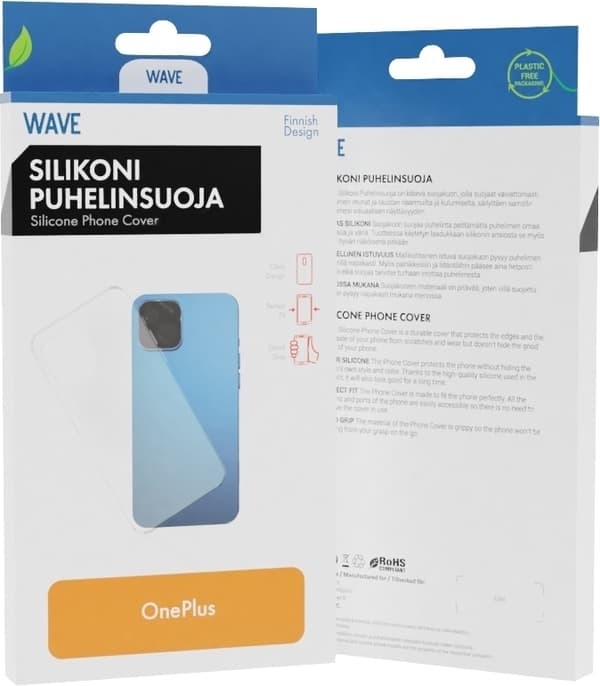 Wave silikonskydd, OnePlus 10T, transparent