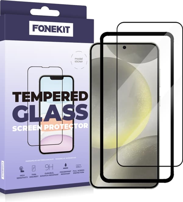 FoneKit Fuldt cover, Samsung Galaxy S24, sort
