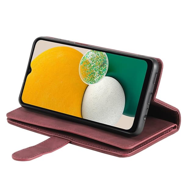 Til Samsung Galaxy A26 5G Etui med Lynlåslomme og 9 Kortlommer