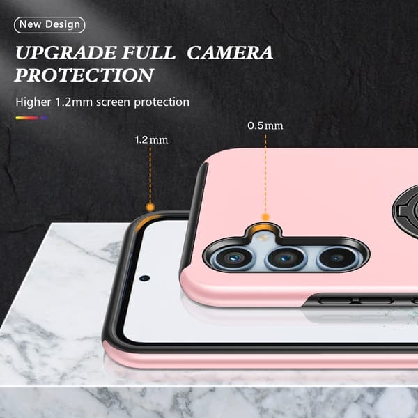 Til Samsung Galaxy A26 5G Hybrid Cover med Roterbar Ringholder