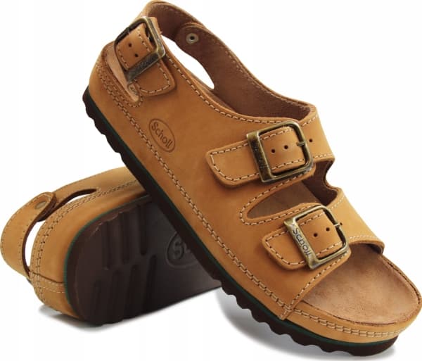 Mobilex Bekväma sandaler Scholl AIR BAG BACK STRAP Brons 45