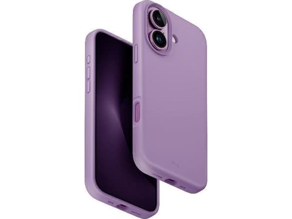 Apple iPhone 16 UNIQ Lino Hue Magclick Magclick Charging Grape kotelo puhelimen vaaleanpunainen