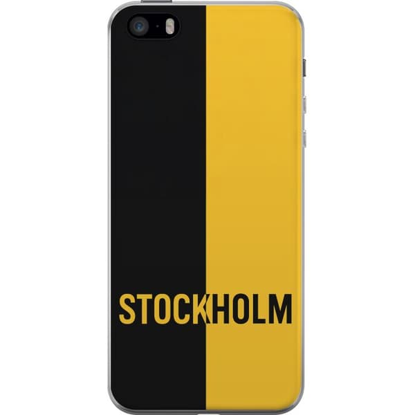 Apple iPhone SE (2016) Gennemsigtig cover Stockholm – fodbold
