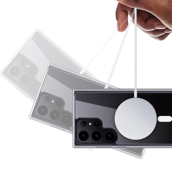 S24 Ultra - Skal MagSafe Stötdämpande Transparent