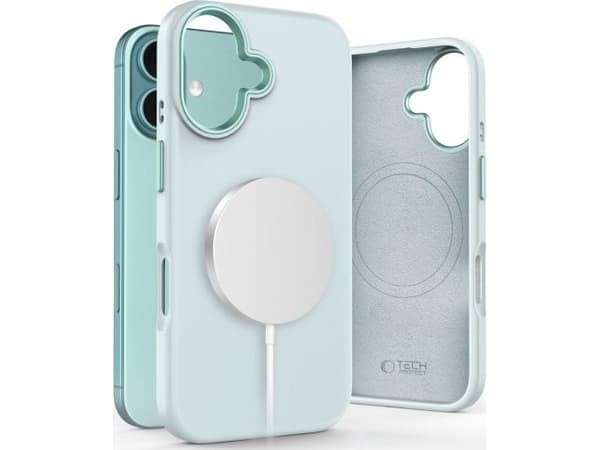 Tech-Protect Etui Tech-Protect Silicone Pure MagSafe Apple iPhone 16 Sky Blue