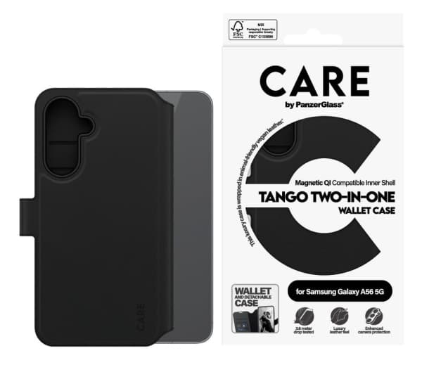 PanzerGlass Tango Two-in-One, Tegnebogsetui, Samsung, Galaxy A56 5G, 17 cm (6.7"), Lajittelu