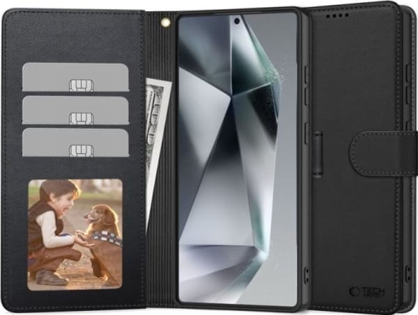 TECH-PROTECT WALLET GALAXY S25 BLACK