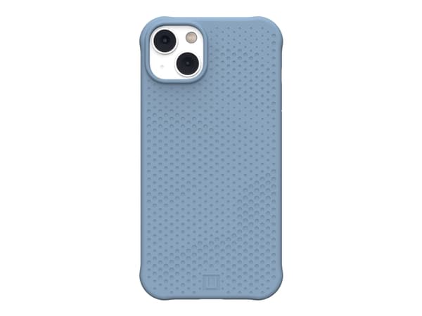 [U] Protective Case for iPhone 14 Plus [6.7-in] - Dot for Magsafe Cerulean - Baksidedeksel for mobiltelefon - MagSafe-samsvar - væskesilikon - himmel