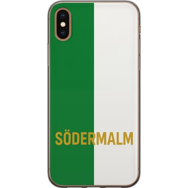 Apple iPhone XS Gennemsigtig cover Södermalm - fodbold