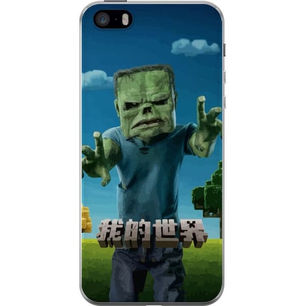 Apple iPhone SE (2016) Gennemsigtig cover A Minecraft Movie