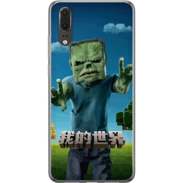 Huawei P20 Genomskinligt Skal A Minecraft Movie