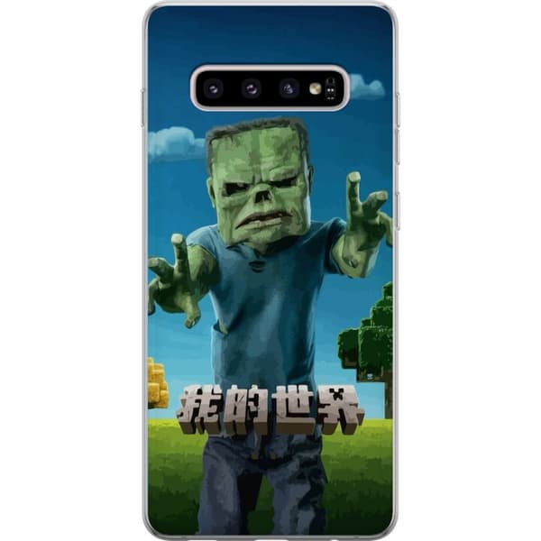Samsung Galaxy S10+ Gennemsigtig cover A Minecraft Movie