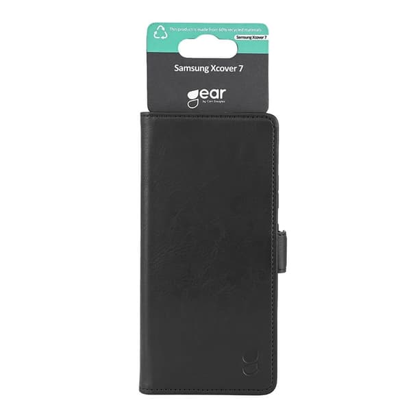 Gear Galaxy XCover 7 Plånboksfodral 3 Kortfack - Svart