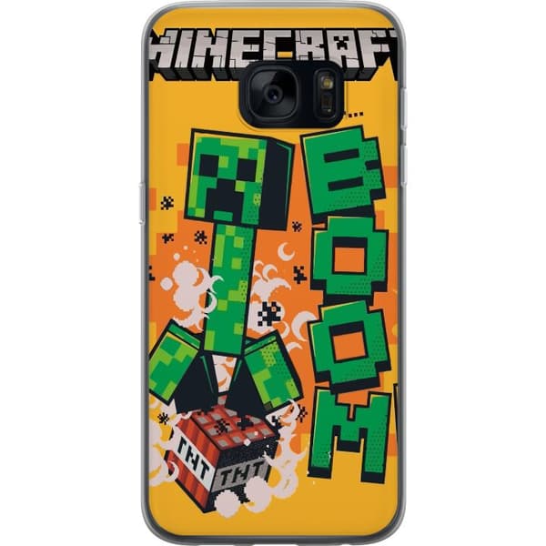Samsung Galaxy S7 Gjennomsiktig deksel Minecraft Boom