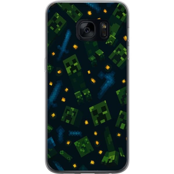 Samsung Galaxy S7 Gjennomsiktig deksel Minecraft Dungeons Mob