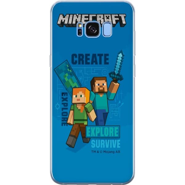 Samsung Galaxy S8 Genomskinligt Skal Minecraft Caves