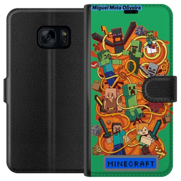Samsung Galaxy S7 Lommeboketui Minecraft
