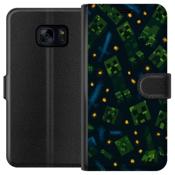 Samsung Galaxy S7 Lommeboketui Minecraft Dungeons Mob