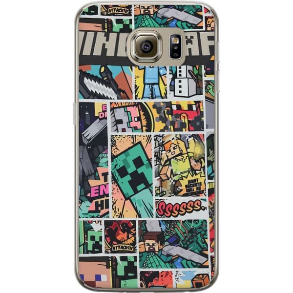 Samsung Galaxy S6 Genomskinligt Skal Minecraft Art