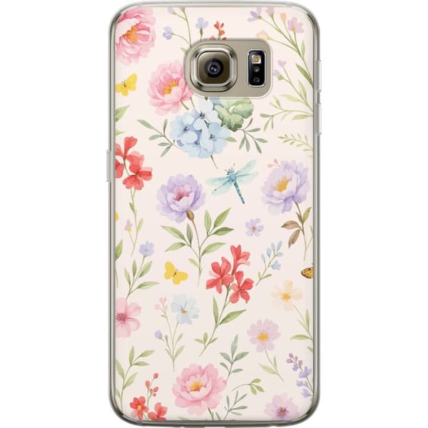 Samsung Galaxy S6 Gennemsigtig cover Blomster
