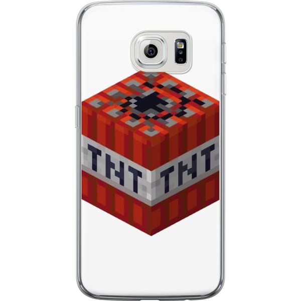 Samsung Galaxy S6 edge Gennemsigtig cover Minecraft TNT