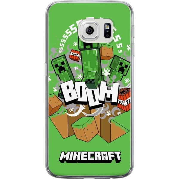 Samsung Galaxy S6 edge Gjennomsiktig deksel Minecraft Boom