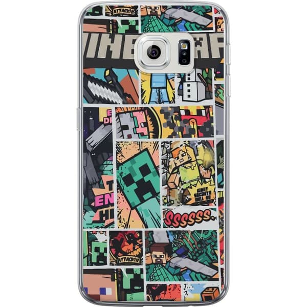 Samsung Galaxy S6 edge Genomskinligt Skal Minecraft Art