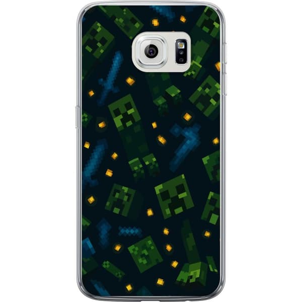 Samsung Galaxy S6 edge Genomskinligt Skal Minecraft Dungeons Mob