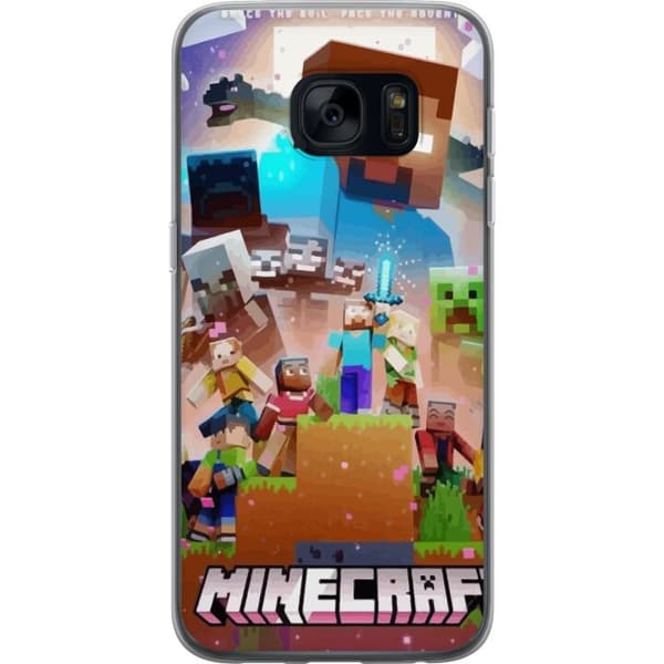Samsung Galaxy S7 Gjennomsiktig deksel Minecraft