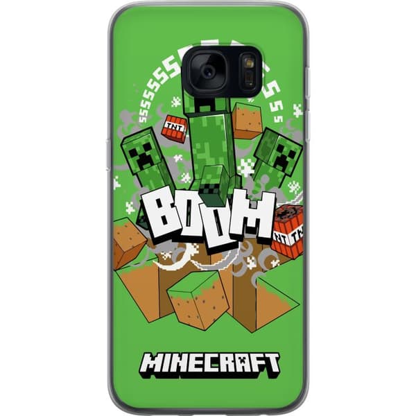 Samsung Galaxy S7 Gjennomsiktig deksel Minecraft Boom