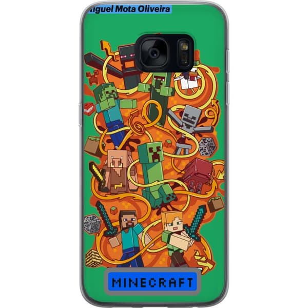 Samsung Galaxy S7 Gjennomsiktig deksel Minecraft