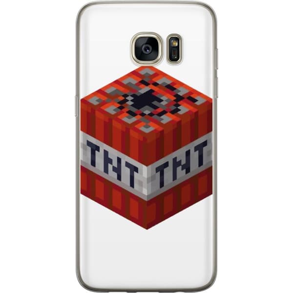 Samsung Galaxy S7 edge Gjennomsiktig deksel Minecraft TNT