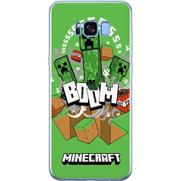 Samsung Galaxy S8+ Gjennomsiktig deksel Minecraft Boom