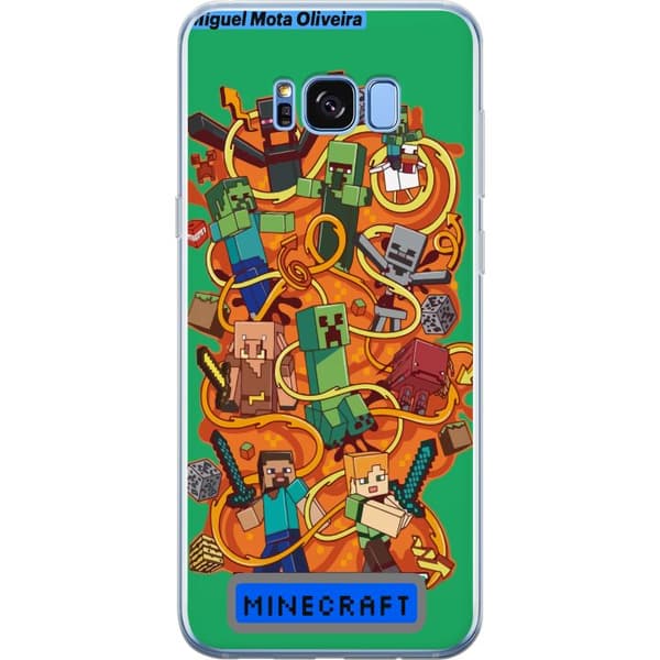 Samsung Galaxy S8+ Gjennomsiktig deksel Minecraft