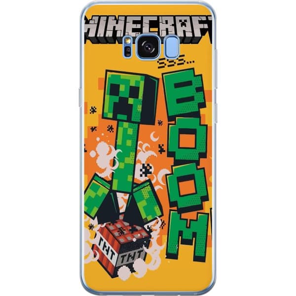 Samsung Galaxy S8+ Gjennomsiktig deksel Minecraft Boom