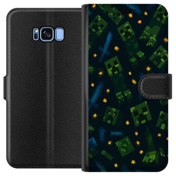Samsung Galaxy S8 Plånboksfodral Minecraft Dungeons Mob