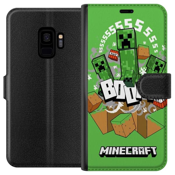 Samsung Galaxy S9 Lompakkokotelo Minecraft Boom