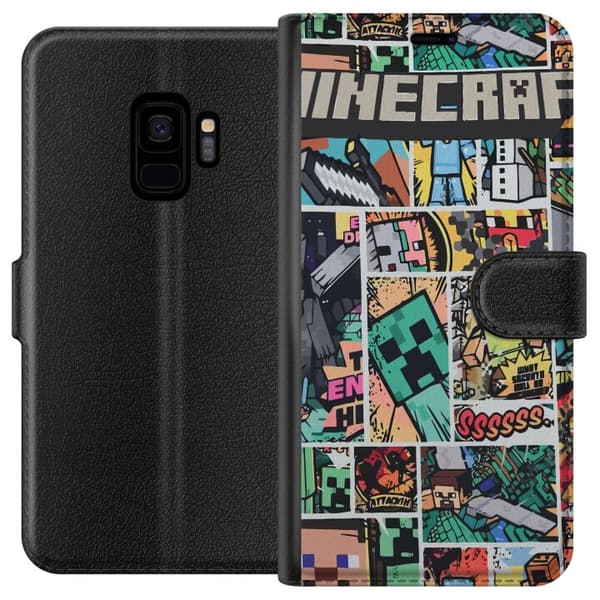 Samsung Galaxy S9 Tegnebogsetui Minecraft Kunst