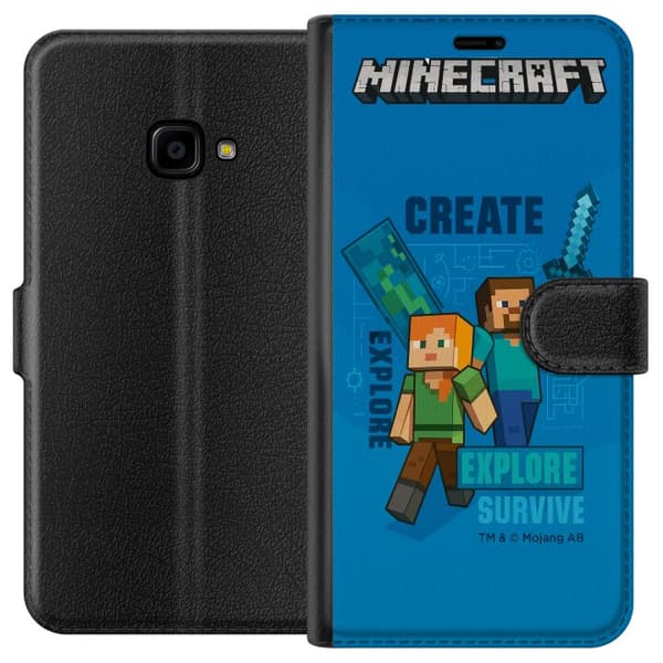 Samsung Galaxy Xcover 4 Lompakkokotelo Minecraft Luolastot
