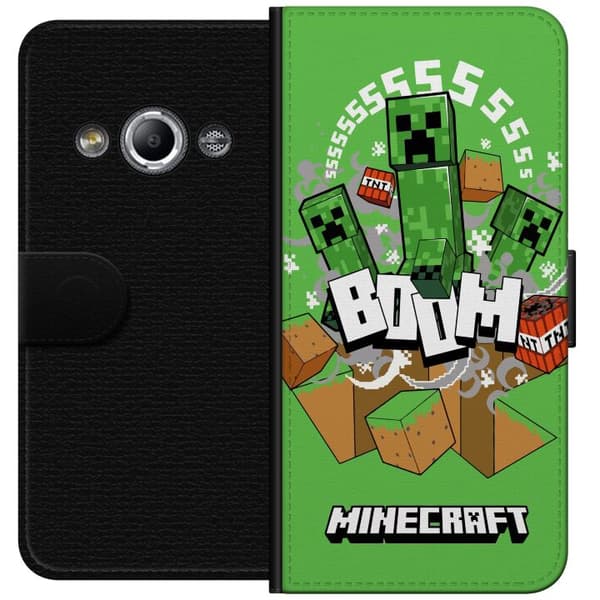 Samsung Galaxy Xcover 3 Lommeboketui Minecraft Boom