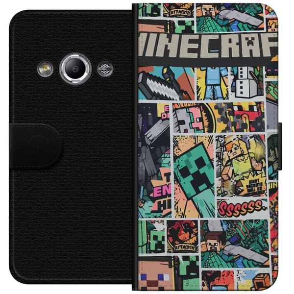 Samsung Galaxy Xcover 3 Lommeboketui Minecraft Kunsthåndverk